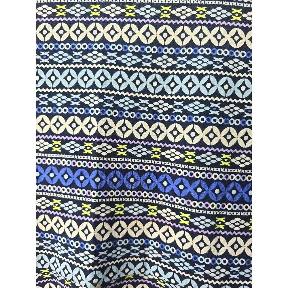 The Children's Place Skater Dress Girls 16 Blue Geometric Boho Cotton NWT‎